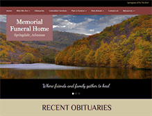 Tablet Screenshot of memfuneral.com